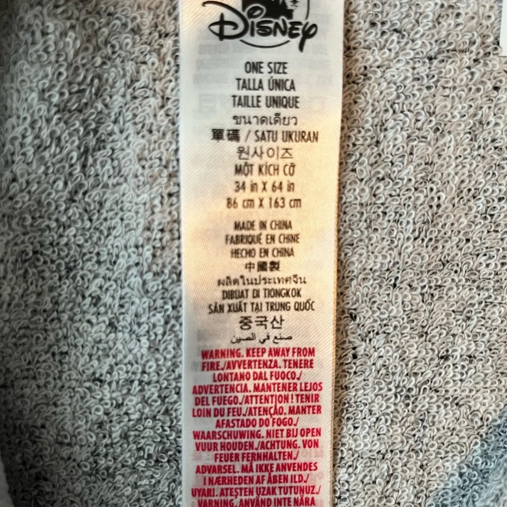 Disney Black and White Towel with Red Accent